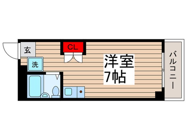 コーポクレールの物件間取画像